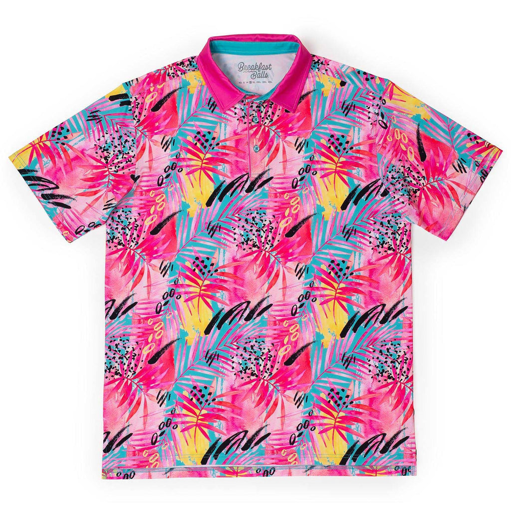 RSVLTS O.G. Ramblebousse All-Day Polo in Pink — front view