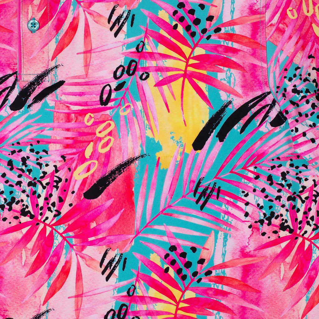 RSVLTS O.G. Ramblebousse All-Day Polo in Pink — detail 4