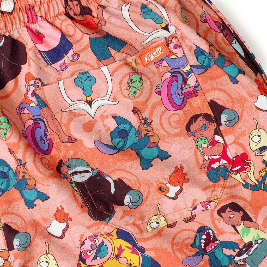 RSVLTS Ohana Means Family Hybrid Shorts in Multicolor — detail 4