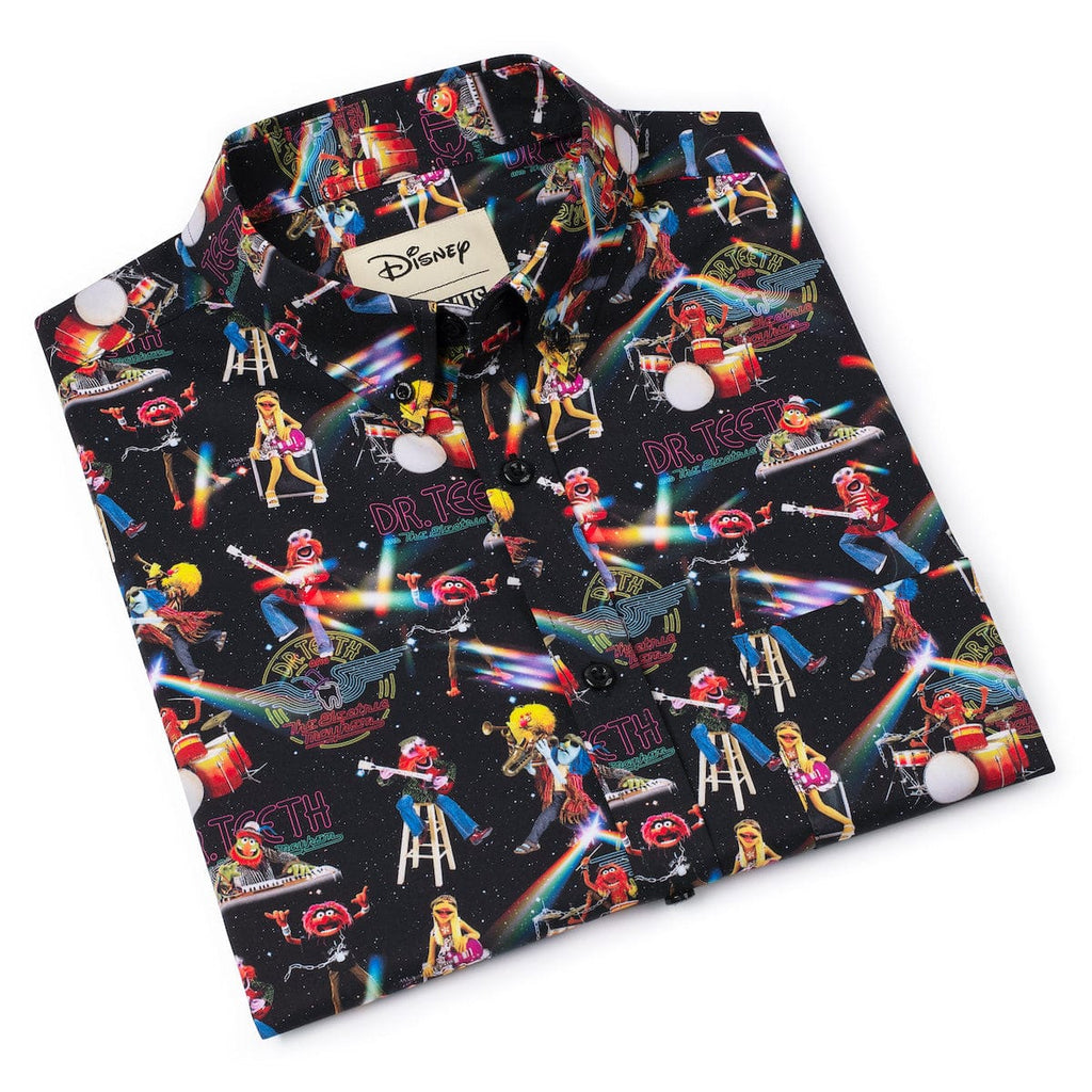 RSVLTS Muppet Music Mayhem KUNUFLEX Short Sleeve Shirt in Black — detail 13