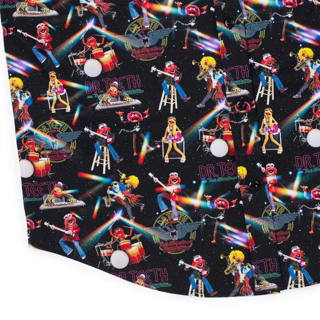 RSVLTS Muppet Music Mayhem KUNUFLEX Short Sleeve Shirt in Black — detail 12