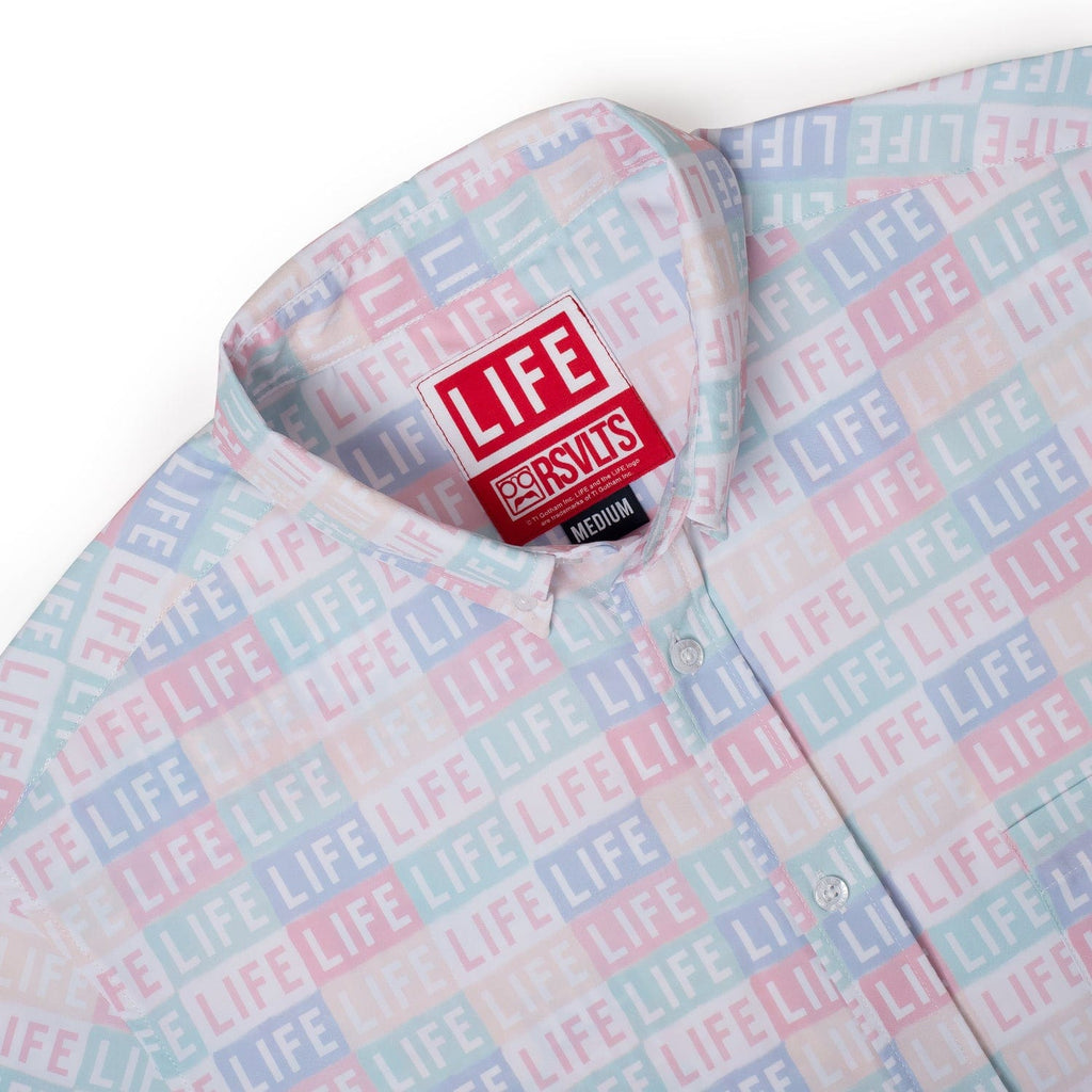 RSVLTS Life Repeats KUNUFLEX Short Sleeve Shirt in Multicolor — detail 5