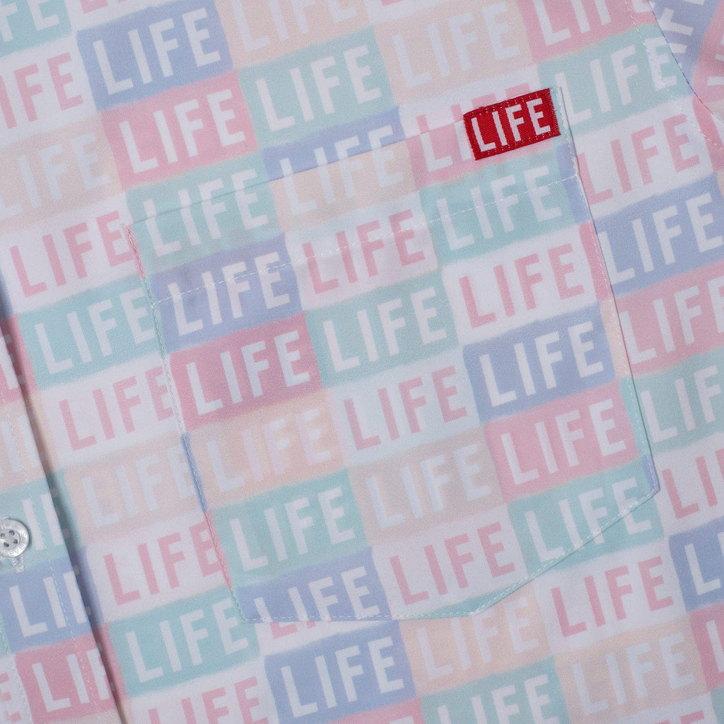 RSVLTS Life Repeats KUNUFLEX Short Sleeve Shirt in Multicolor — detail 2