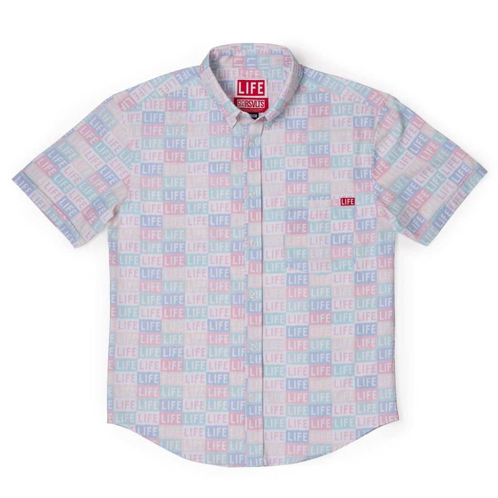 RSVLTS Life Repeats KUNUFLEX Short Sleeve Shirt in Multicolor — detail 3
