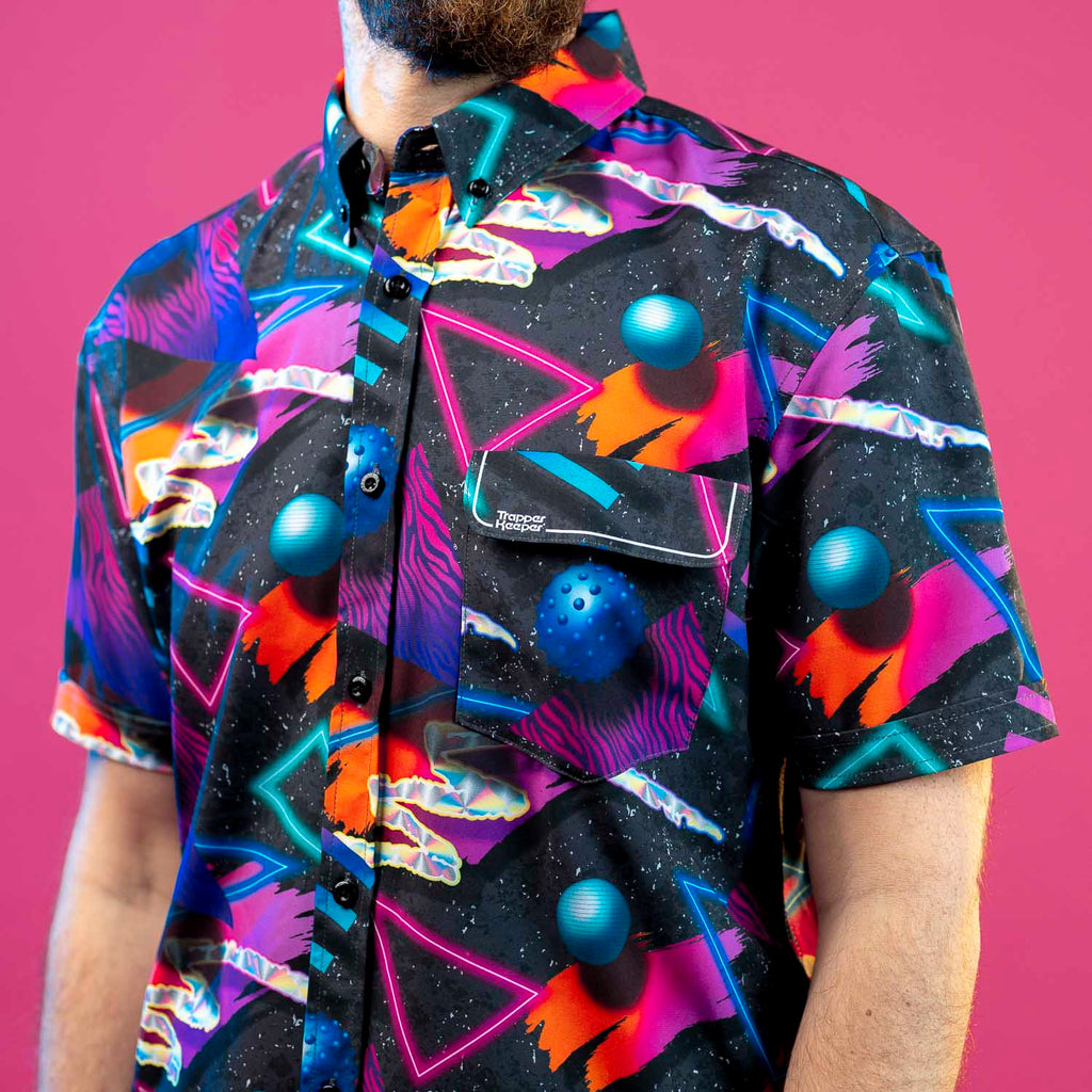 RSVLTS The Bad Boy KUNUFLEX Short Sleeve Shirt in Black — detail 2