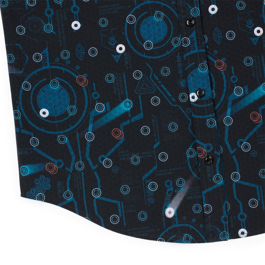 RSVLTS The Game Has Changed KUNUFLEX Short Sleeve Shirt in Black — detail 10