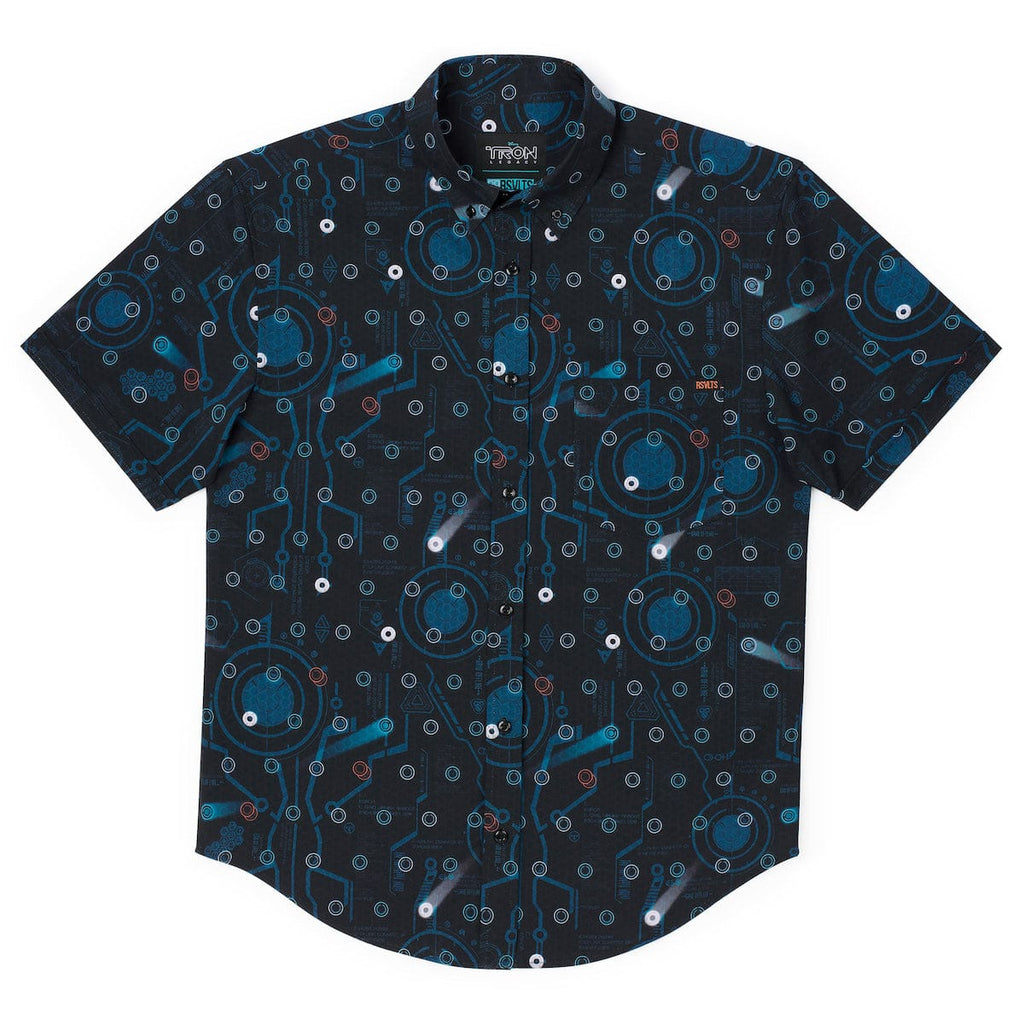 RSVLTS The Game Has Changed KUNUFLEX Short Sleeve Shirt in Black — detail 8