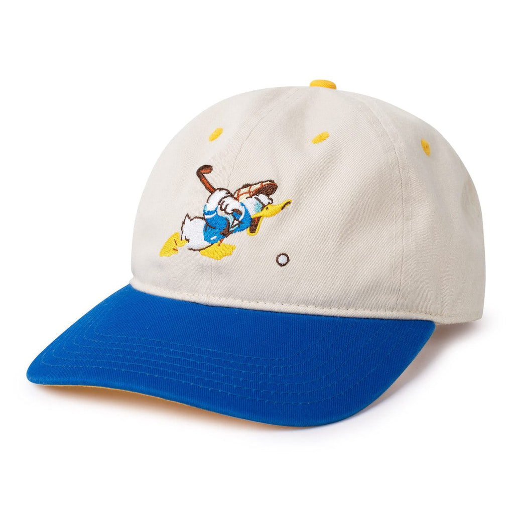 RSVLTS Donald Duck Hook Dad Hat in White — front view