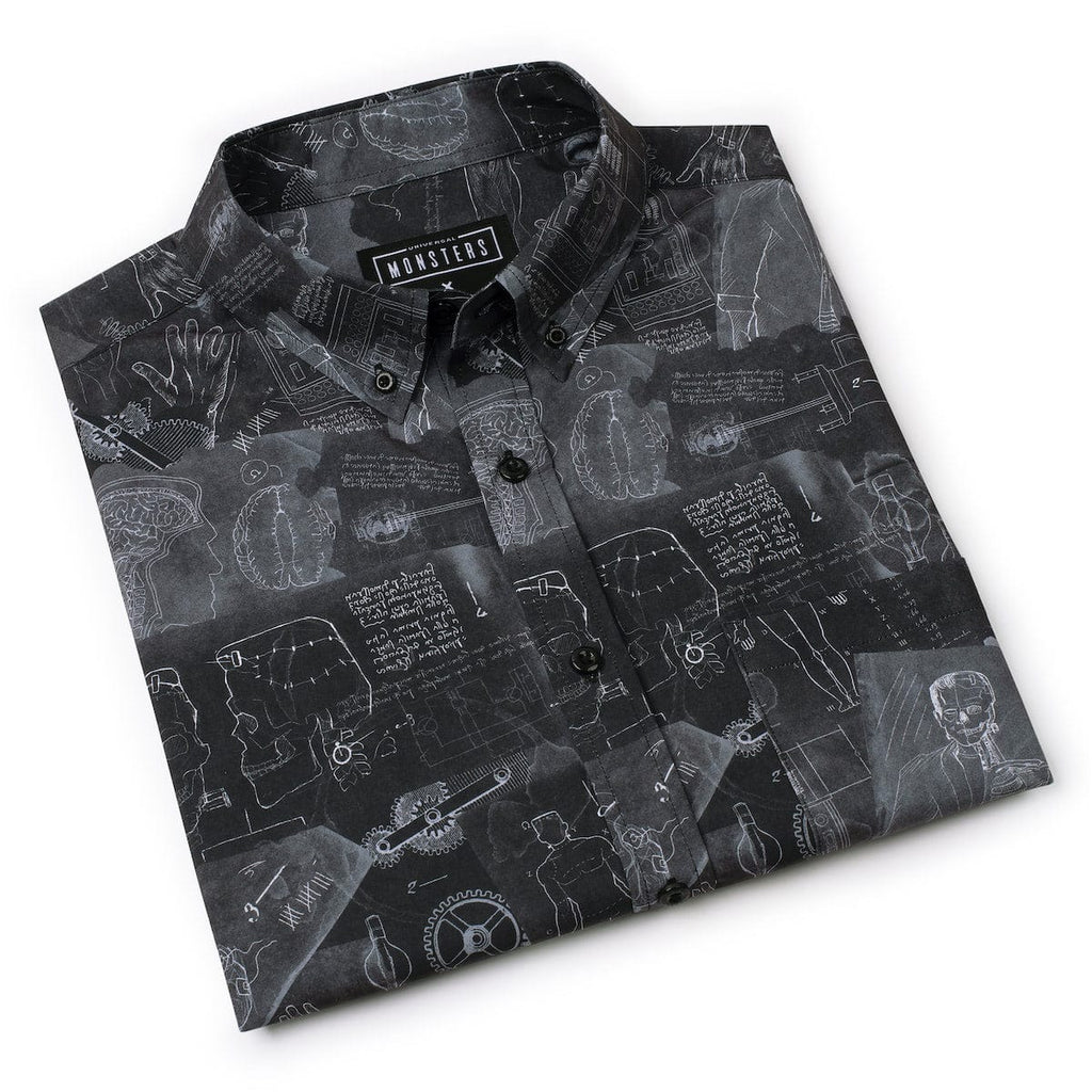 RSVLTS Making a Monster KUNUFLEX Short Sleeve Shirt in Black — detail 10