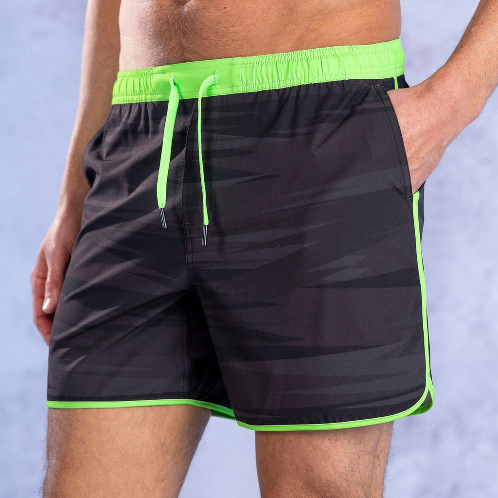 RSVLTS Wolf Camo V2 Lined Training Shorts in Gray — detail 4