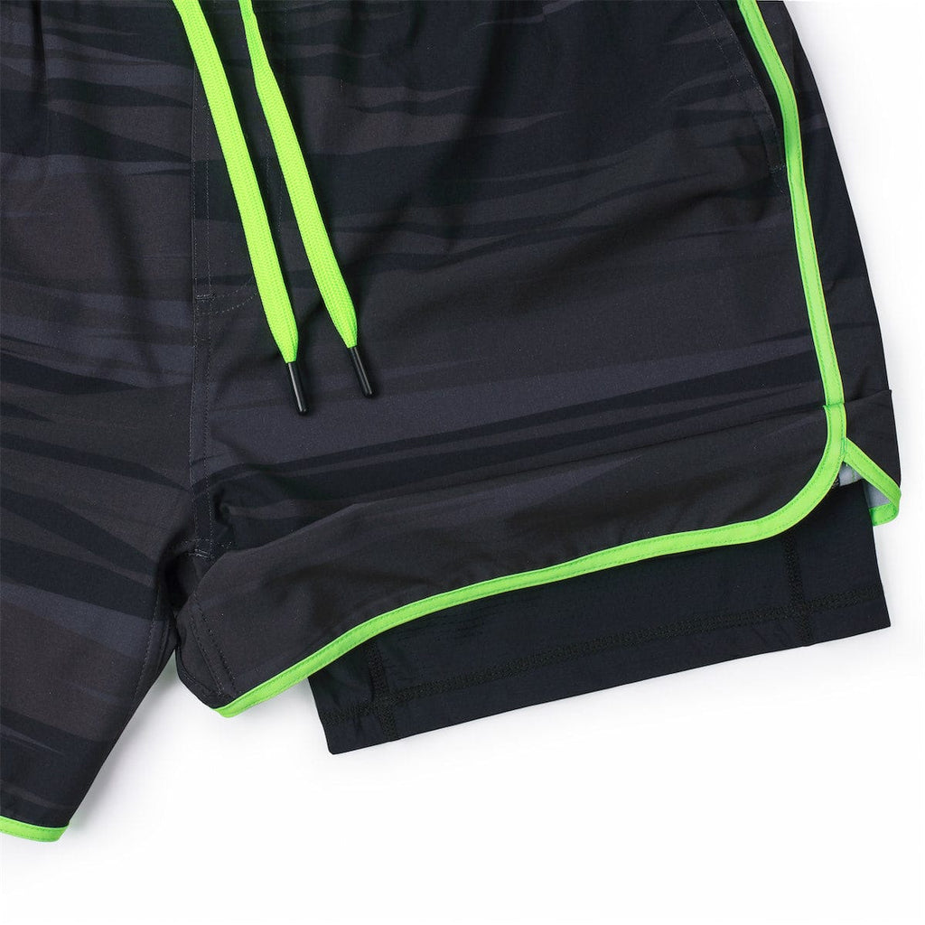 RSVLTS Wolf Camo V2 Lined Training Shorts in Gray — detail 7