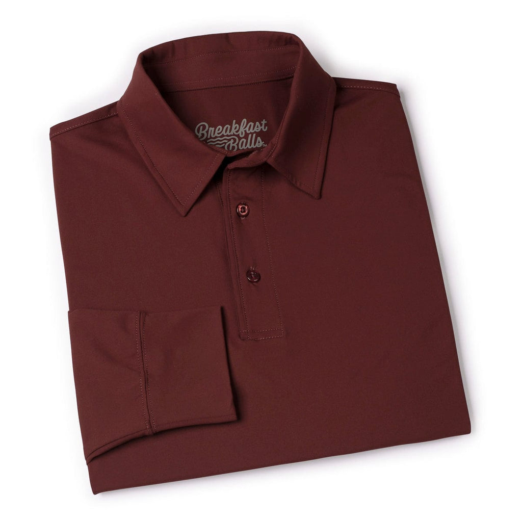RSVLTS Port Commuter Long Sleeve Polo in Red — detail 8