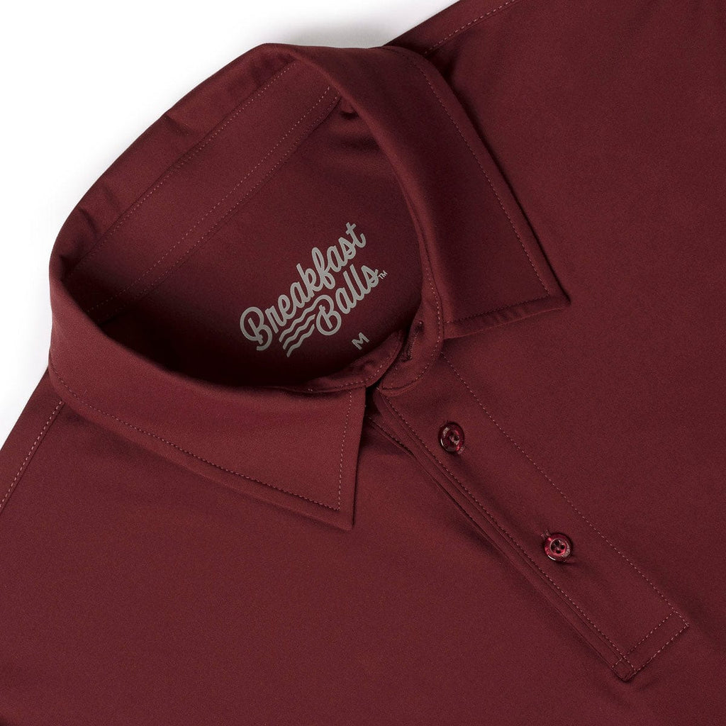 RSVLTS Port Commuter Long Sleeve Polo in Red — detail 4