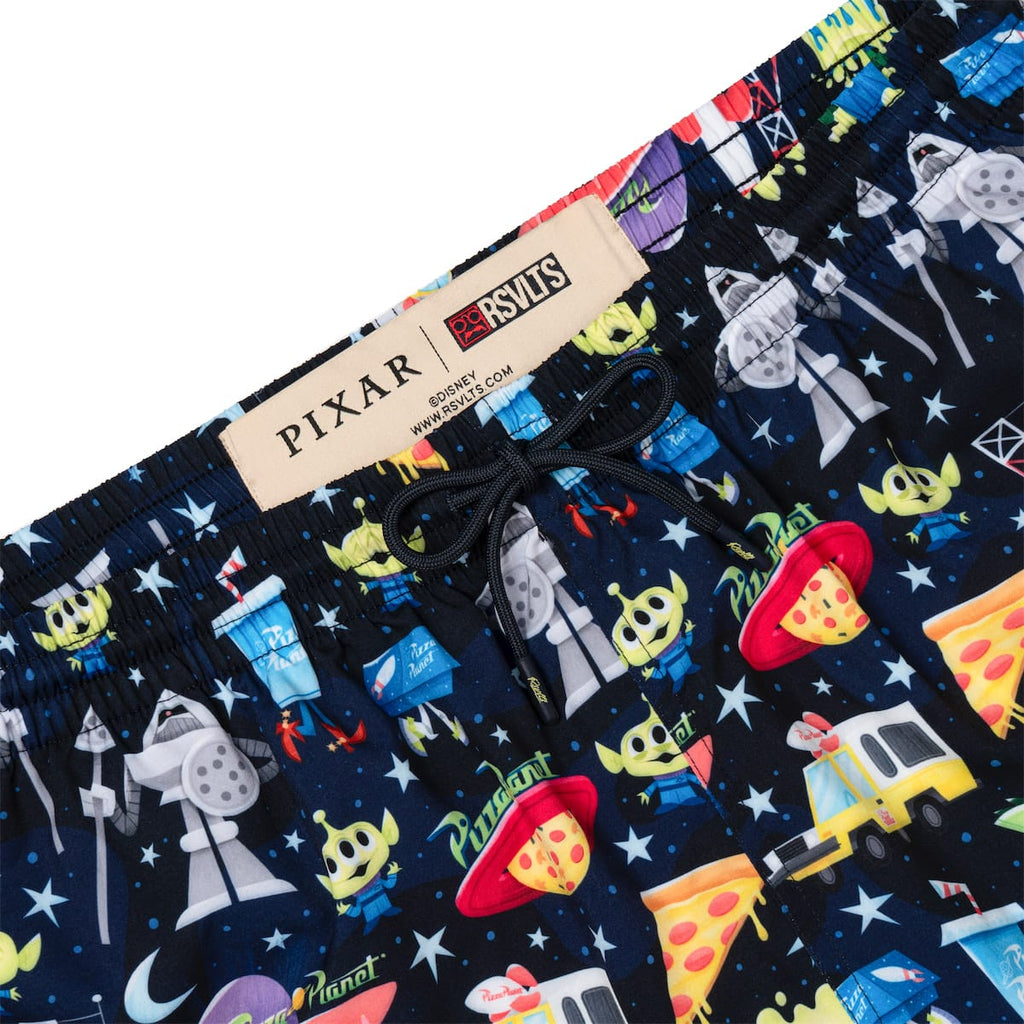 RSVLTS What a Spaceport! Hybrid Shorts in Black — detail 4