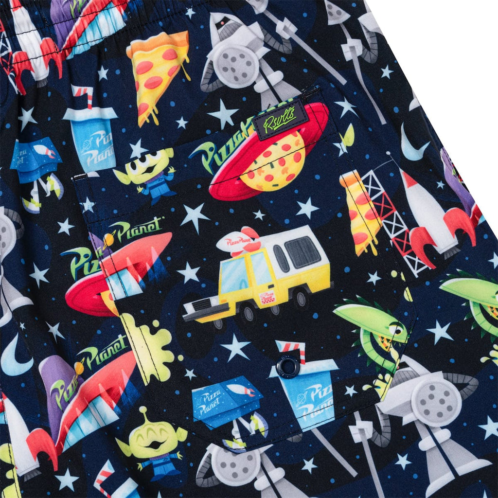 RSVLTS What a Spaceport! Hybrid Shorts in Black — detail 3