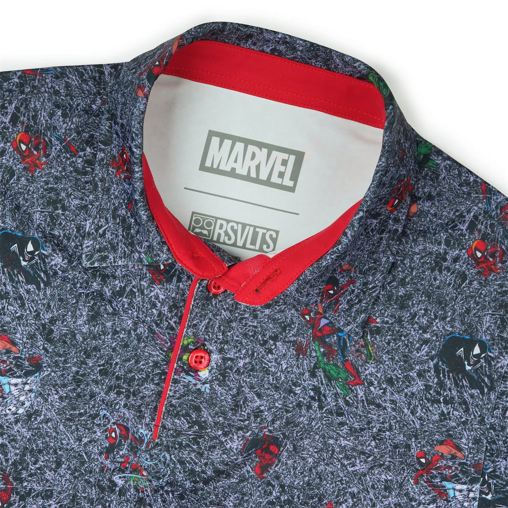 RSVLTS Tensile Torment Youth All-Day Polo in Gray — detail 3