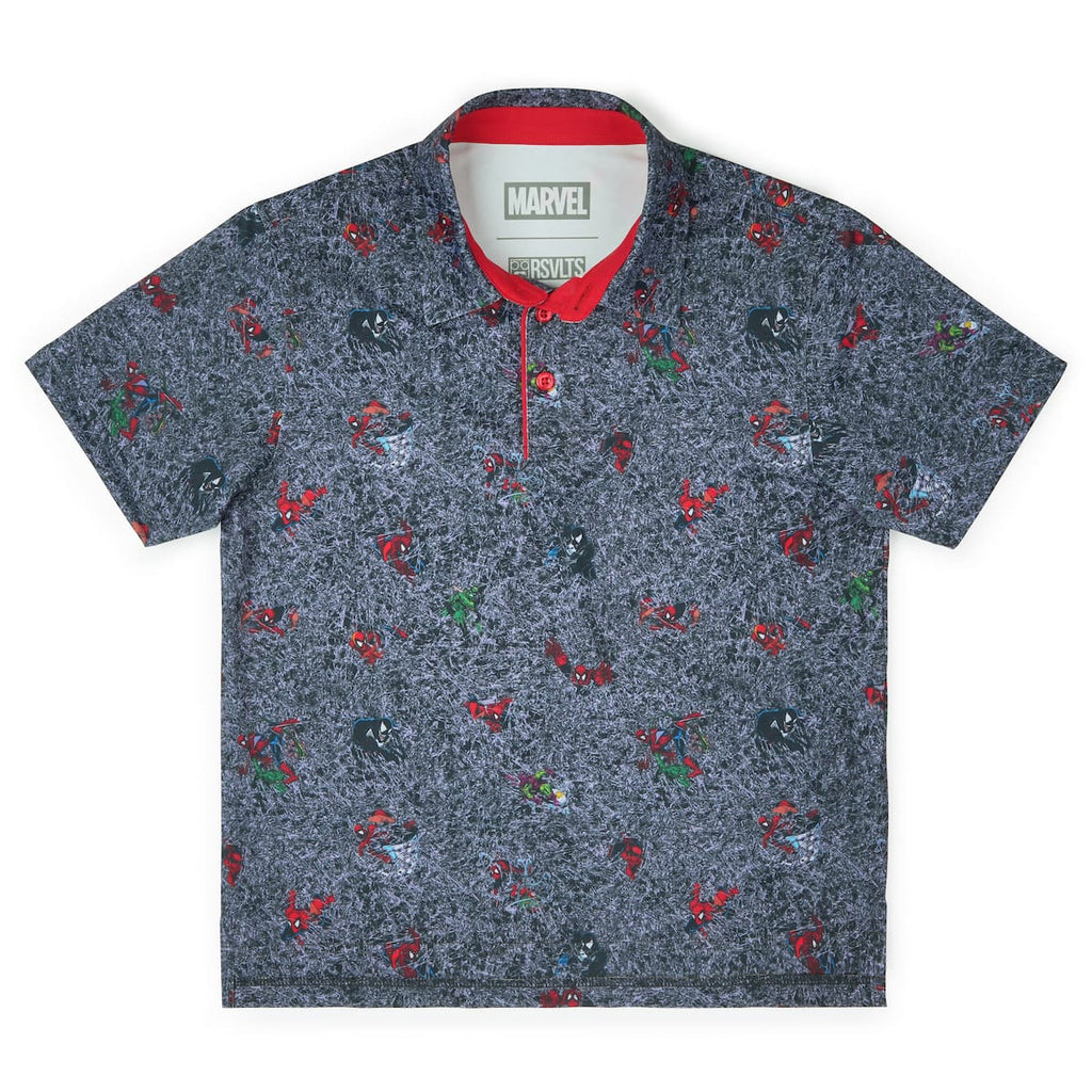 RSVLTS Tensile Torment Youth All-Day Polo in Gray — front view