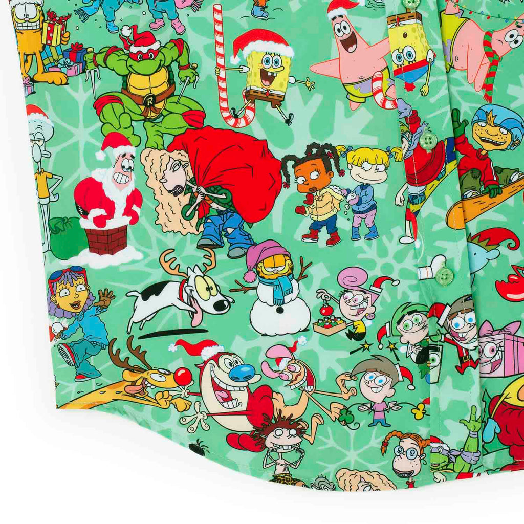 RSVLTS Jolly Mashup KUNUFLEX Short Sleeve Shirt in Green — detail 8
