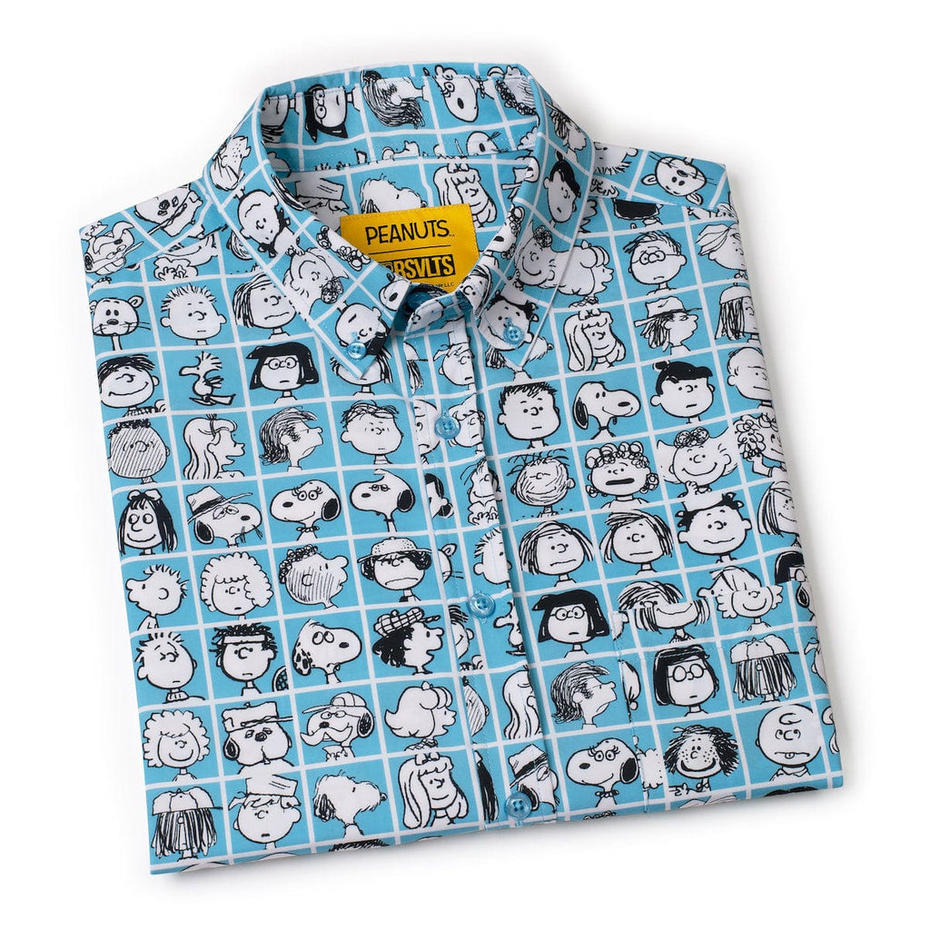 RSVLTS The Peanut Gallery KUNUFLEX Short Sleeve Shirt in Blue — detail 10