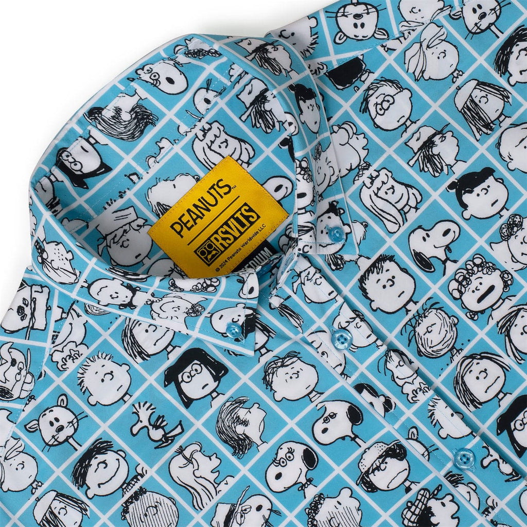 RSVLTS The Peanut Gallery KUNUFLEX Short Sleeve Shirt in Blue — detail 8