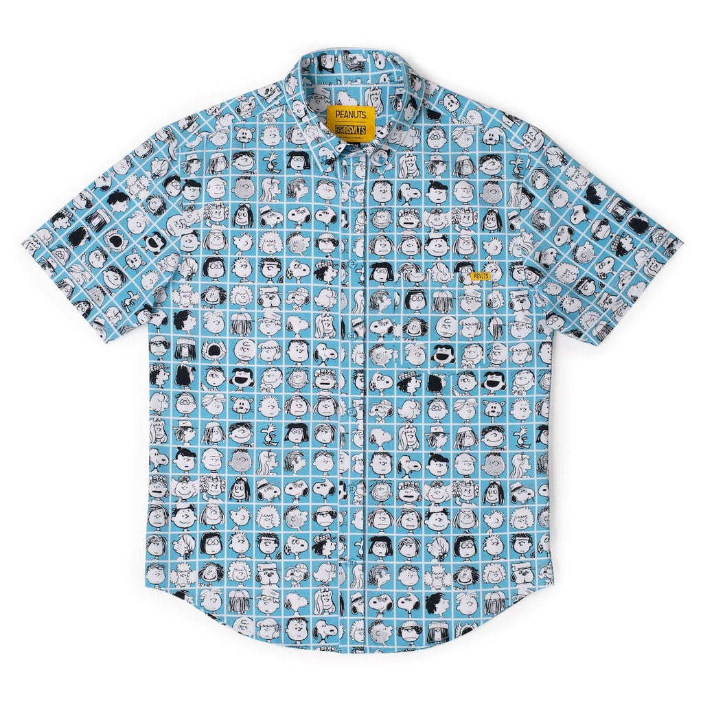 RSVLTS The Peanut Gallery KUNUFLEX Short Sleeve Shirt in Blue — detail 7