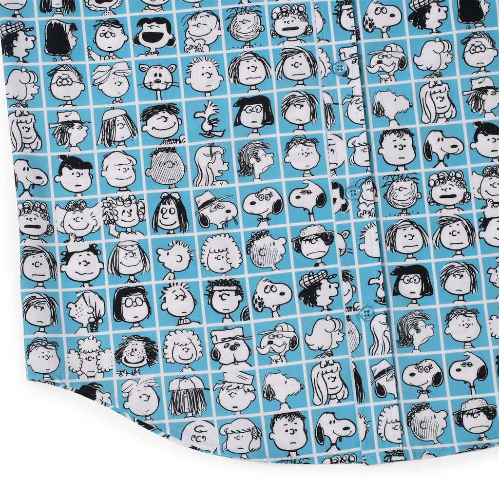 RSVLTS The Peanut Gallery KUNUFLEX Short Sleeve Shirt in Blue — detail 9