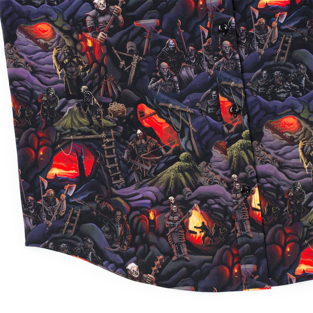 RSVLTS Caverns of Isengard KUNUFLEX Short Sleeve Shirt in Black — detail 9