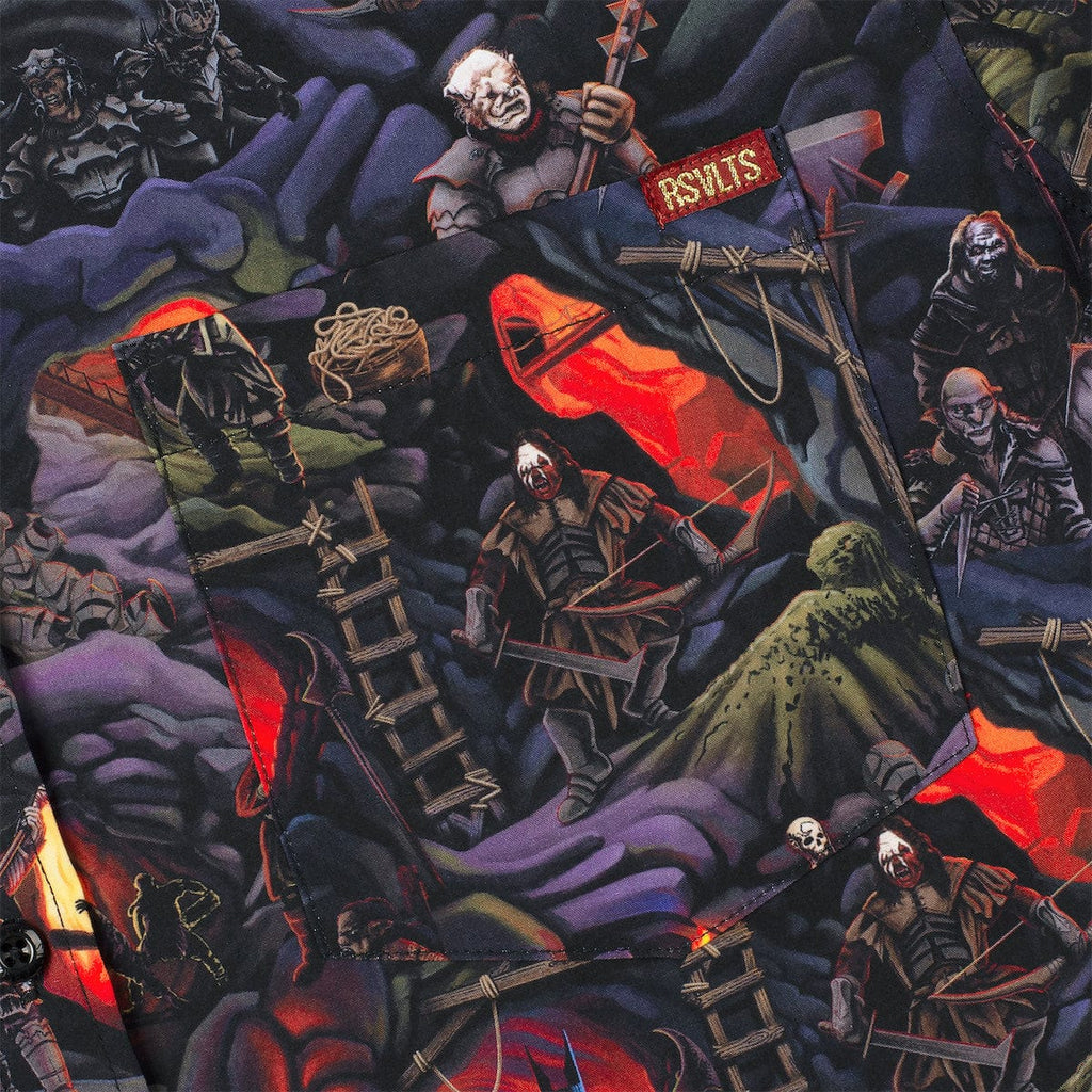 RSVLTS Caverns of Isengard KUNUFLEX Short Sleeve Shirt in Black — detail 5