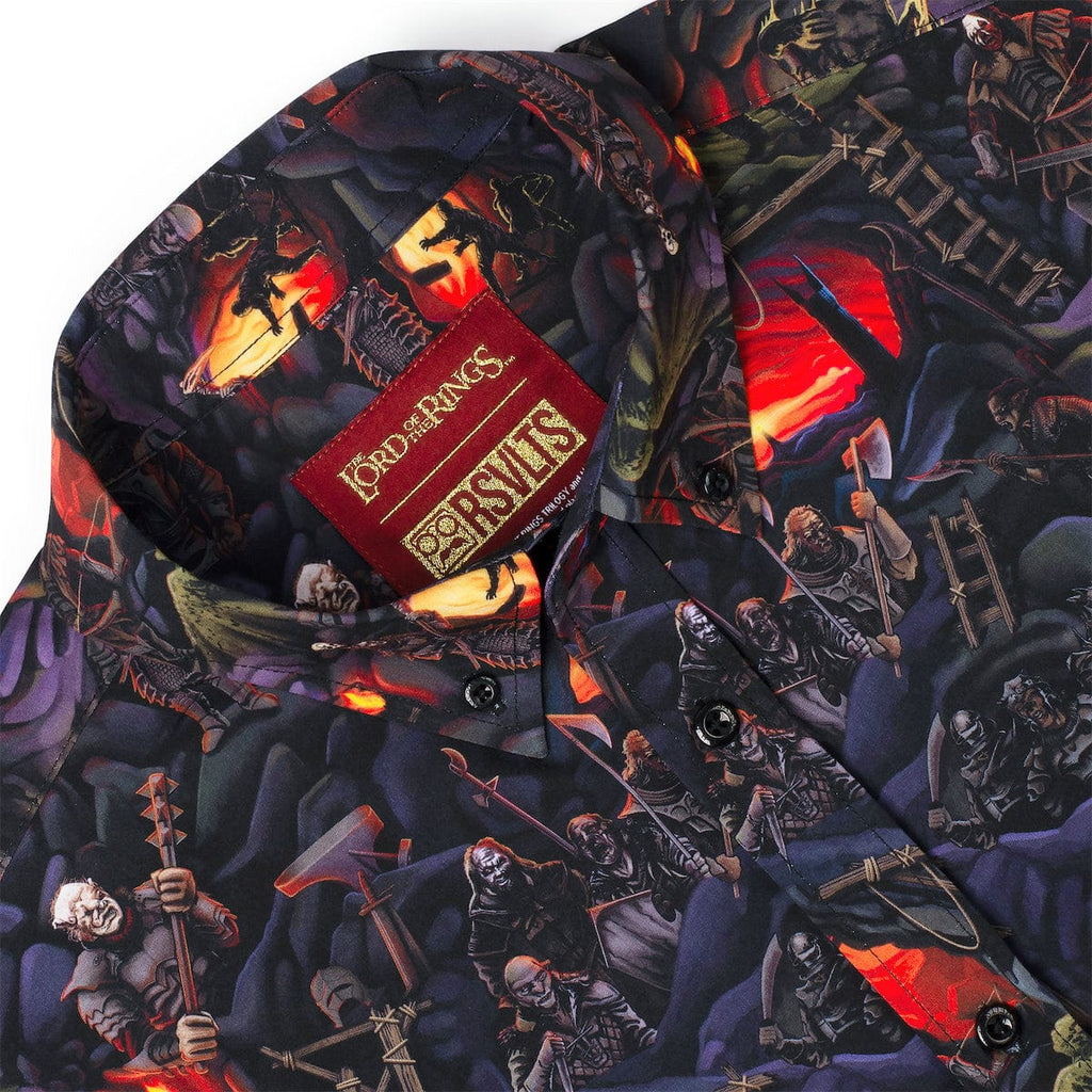 RSVLTS Caverns of Isengard KUNUFLEX Short Sleeve Shirt in Black — detail 8