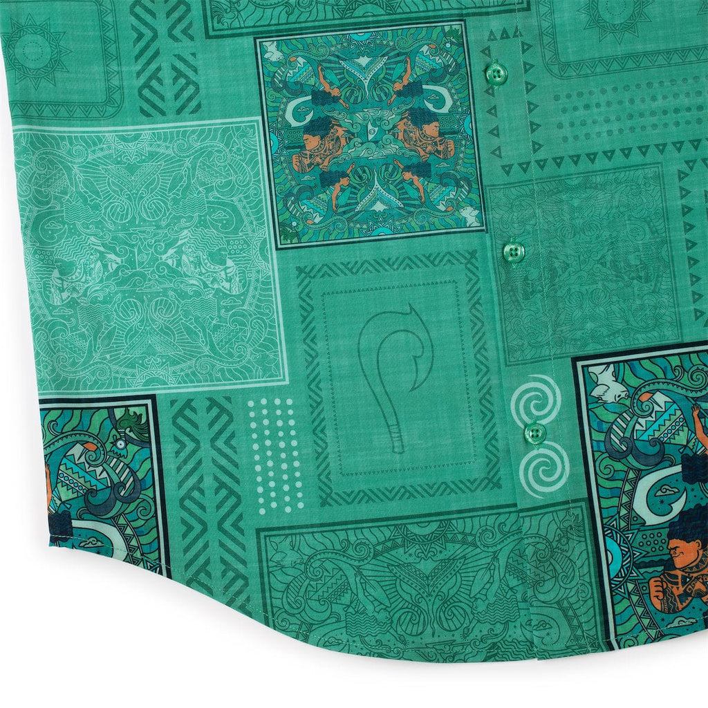 RSVLTS Ocean Tapestry KUNUFLEX Short Sleeve Shirt — detail 6