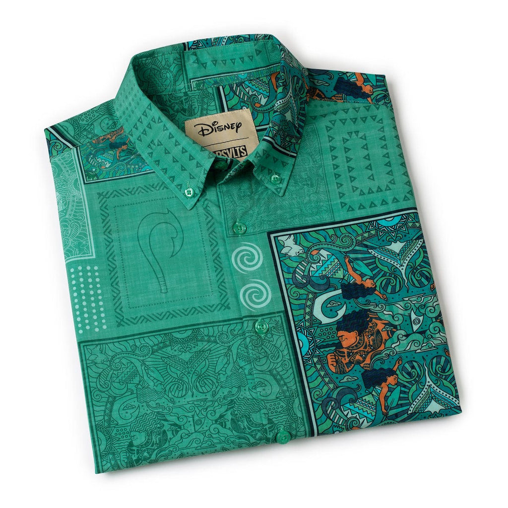 RSVLTS Ocean Tapestry KUNUFLEX Short Sleeve Shirt — detail 7
