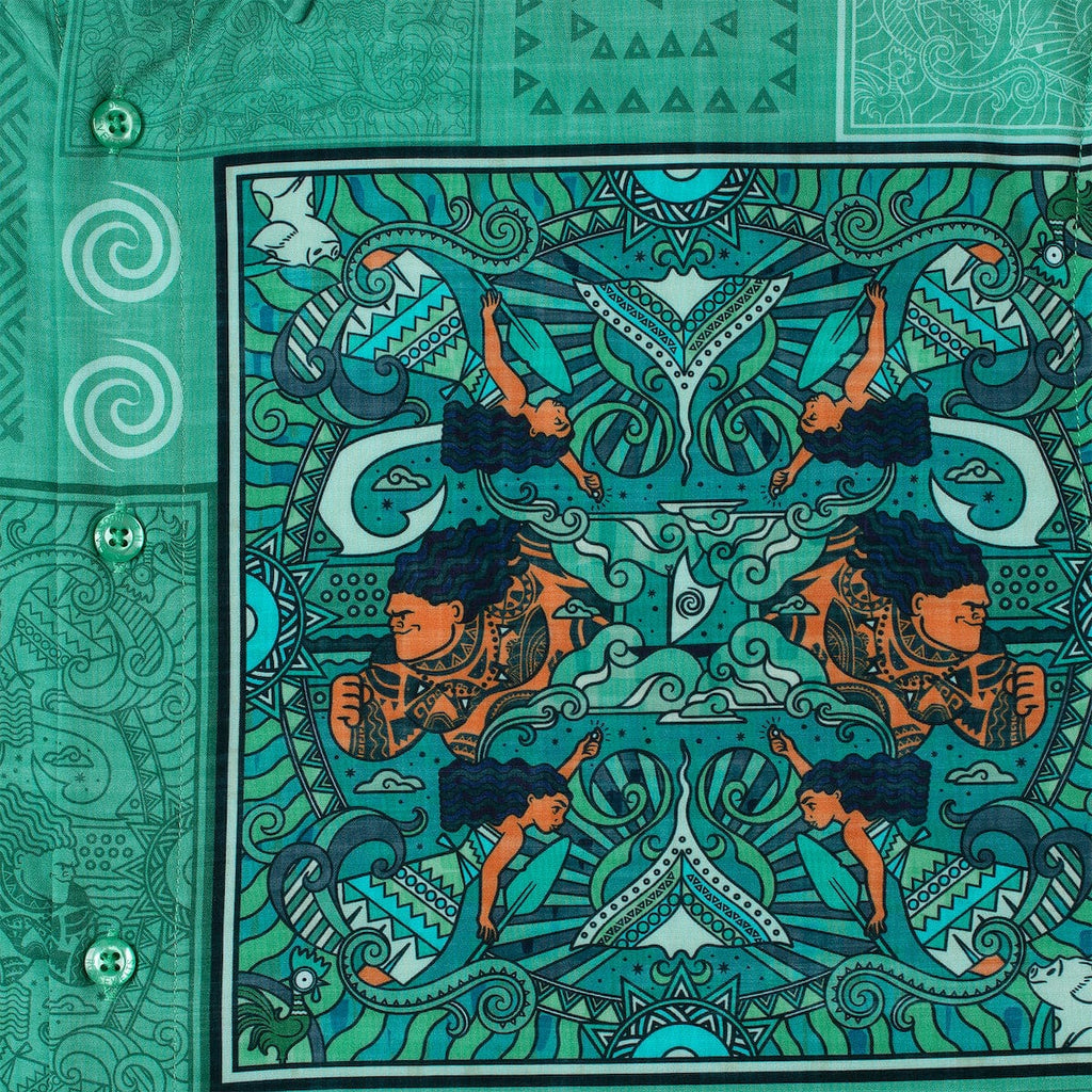 RSVLTS Ocean Tapestry KUNUFLEX Short Sleeve Shirt — detail 3