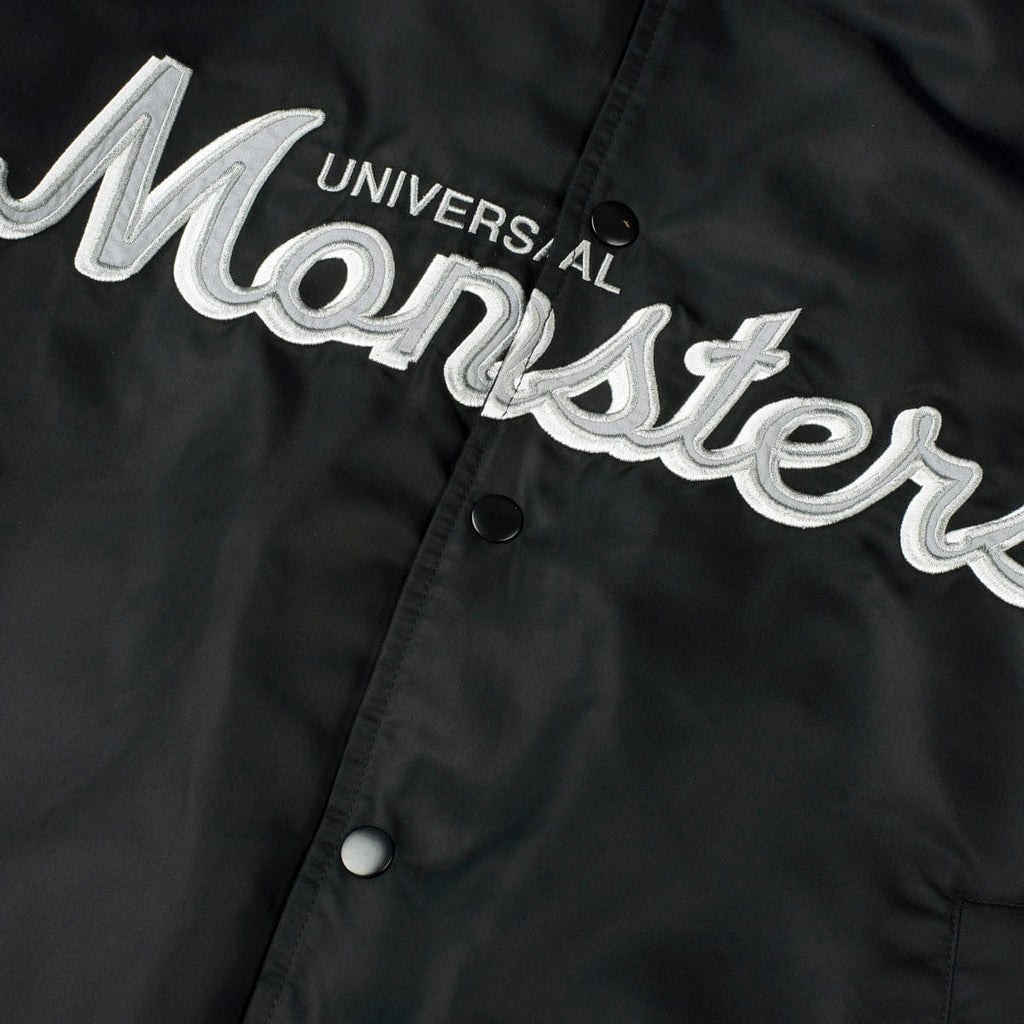 RSVLTS The Scream Team Coach Jacket in Black — detail 8