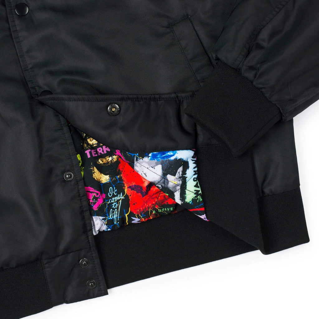 RSVLTS The Scream Team Coach Jacket in Black — detail 5