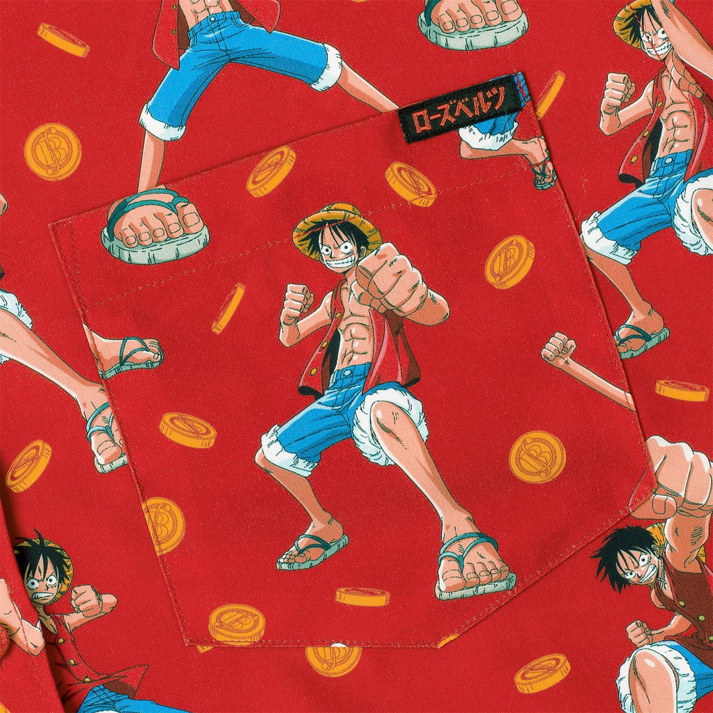 RSVLTS I’m Going to Become… KUNUFLEX Short Sleeve Shirt in Red — detail 3