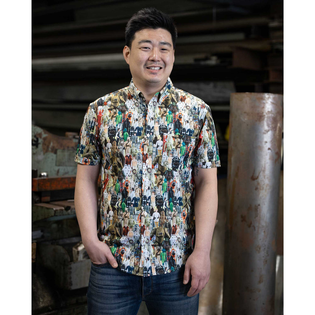 RSVLTS Galactic Toy Box KUNUFLEX Short Sleeve Shirt in Multicolor — detail 2