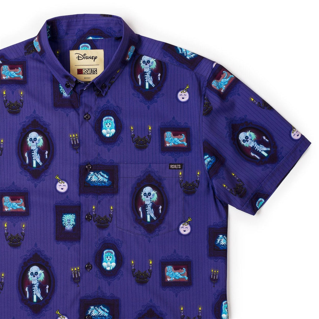 RSVLTS Ghostly Gallery KUNUFLEX Short Sleeve Shirt in Purple — detail 6