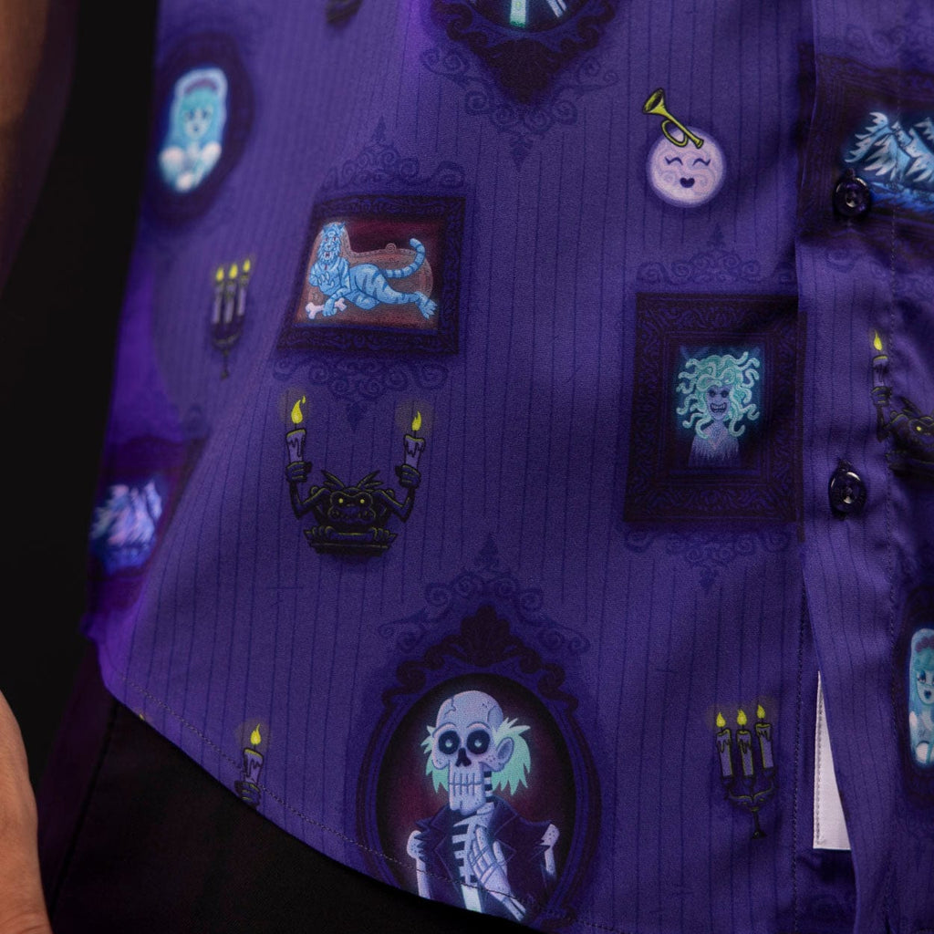 RSVLTS Ghostly Gallery KUNUFLEX Short Sleeve Shirt in Purple — detail 11