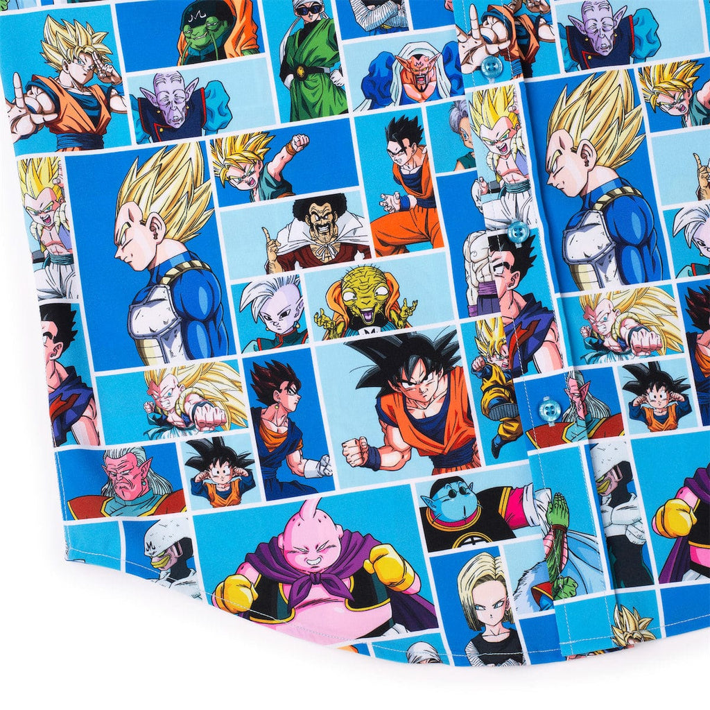RSVLTS Dragon Ball A-Z KUNUFLEX Short Sleeve Shirt in Blue — detail 8