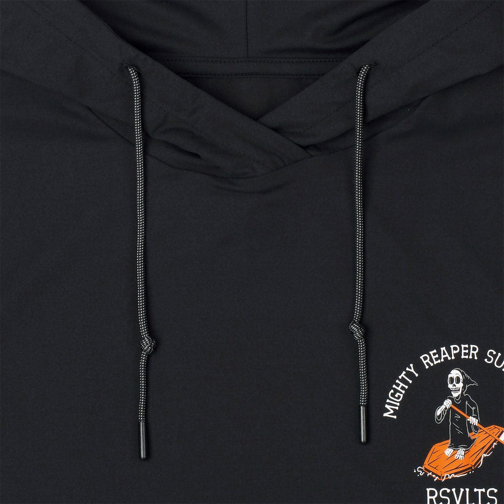 RSVLTS Mighty Reaper Surf Club Performance Hoodie in Black — detail 6