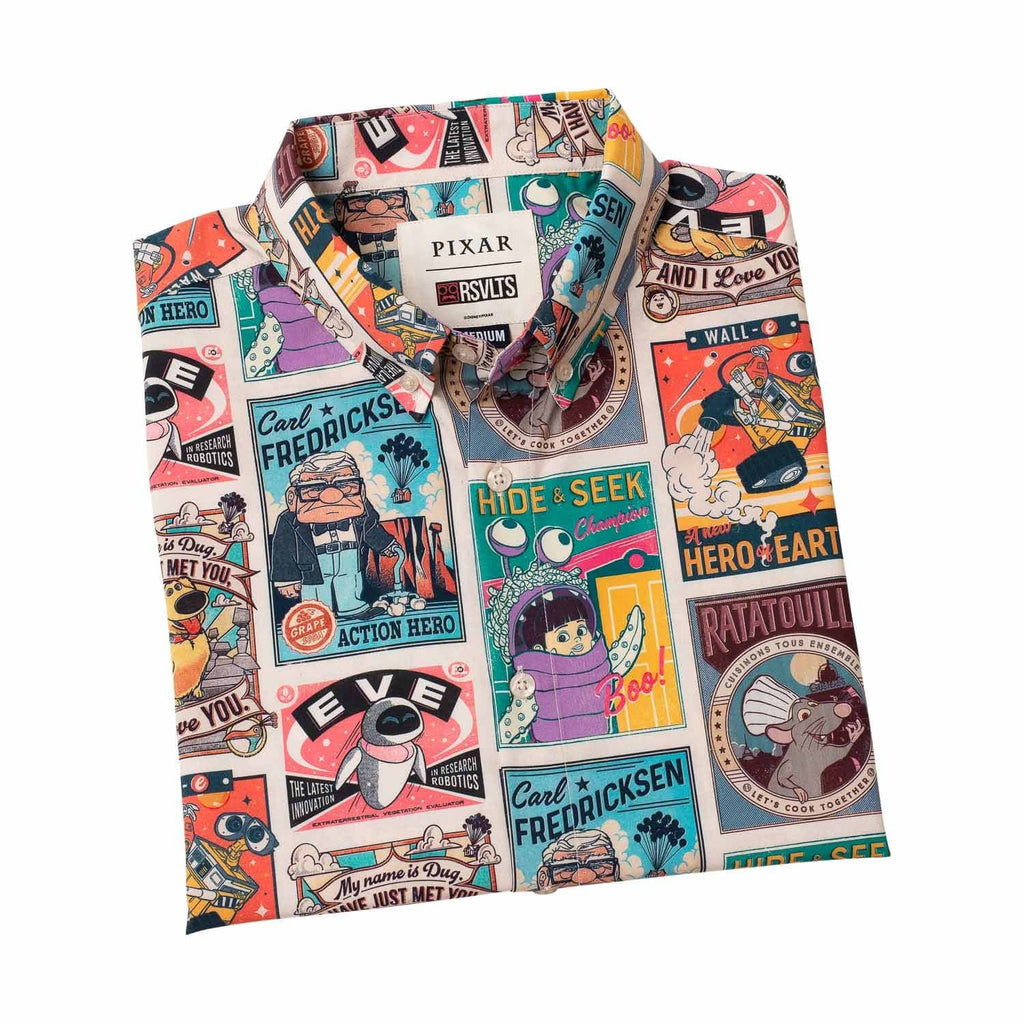 RSVLTS Posters KUNUFLEX Short Sleeve Shirt in Brown — detail 11