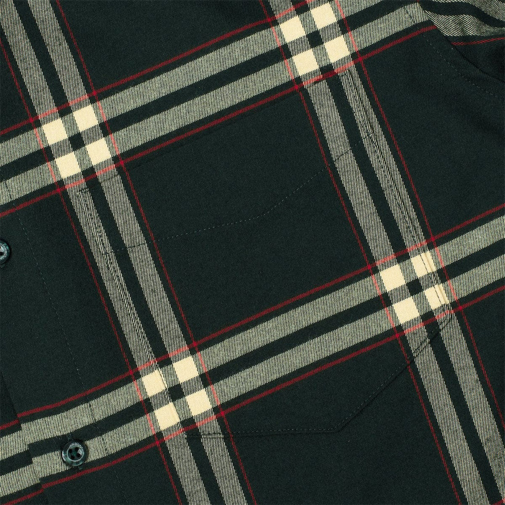 RSVLTS The Plaid BorlandFlex Long Sleeve Flannel in Green — detail 6