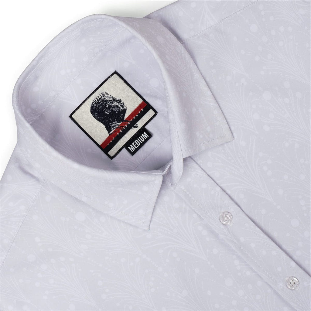 RSVLTS Gin Joint Jubilee Good Looks KUNUFLEX Dress Shirt in Gray — detail 7