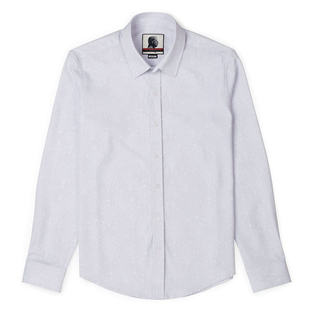 RSVLTS Gin Joint Jubilee Good Looks KUNUFLEX Dress Shirt in Gray — detail 5