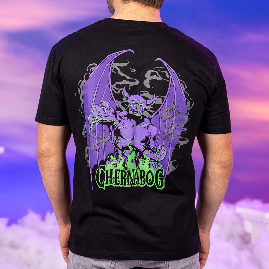RSVLTS Chernabog Crewneck Tee in Black — detail 4