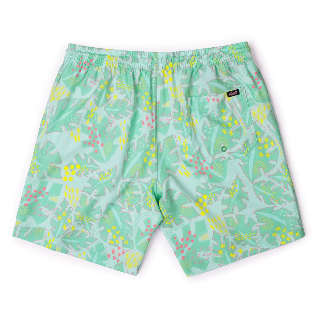 RSVLTS Wildberry Cove Hybrid Shorts in Green — detail 8