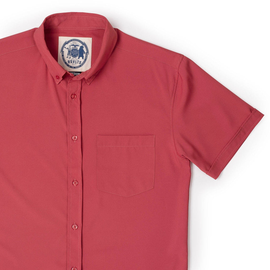 RSVLTS Siesta Red KUNUFLEX Short Sleeve Shirt — detail 3
