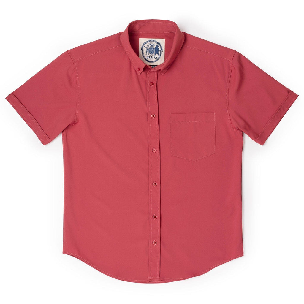 RSVLTS Siesta Red KUNUFLEX Short Sleeve Shirt — detail 5