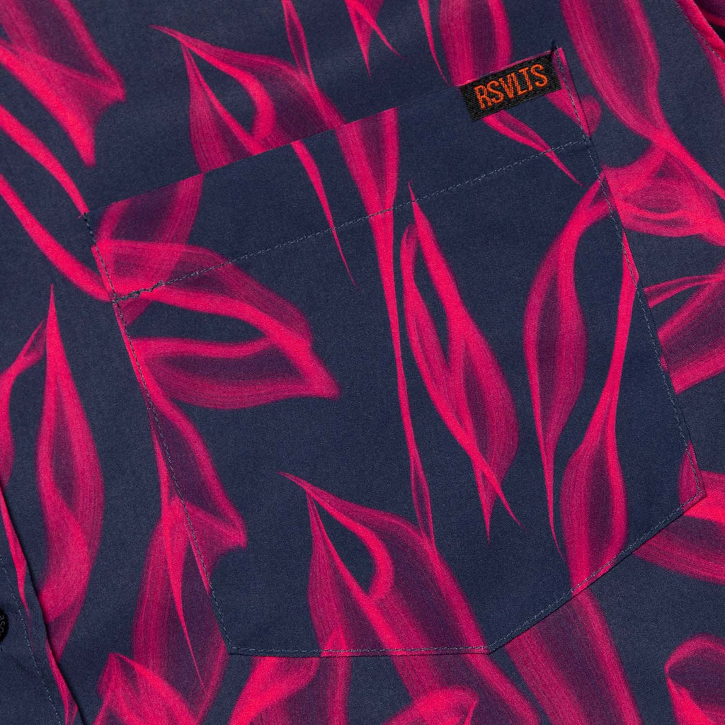 RSVLTS Ghost Palms KUNUFLEX Short Sleeve Shirt in Green — detail 9