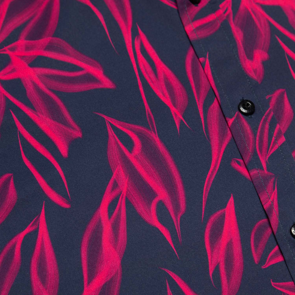 RSVLTS Ghost Palms KUNUFLEX Short Sleeve Shirt in Green — detail 7